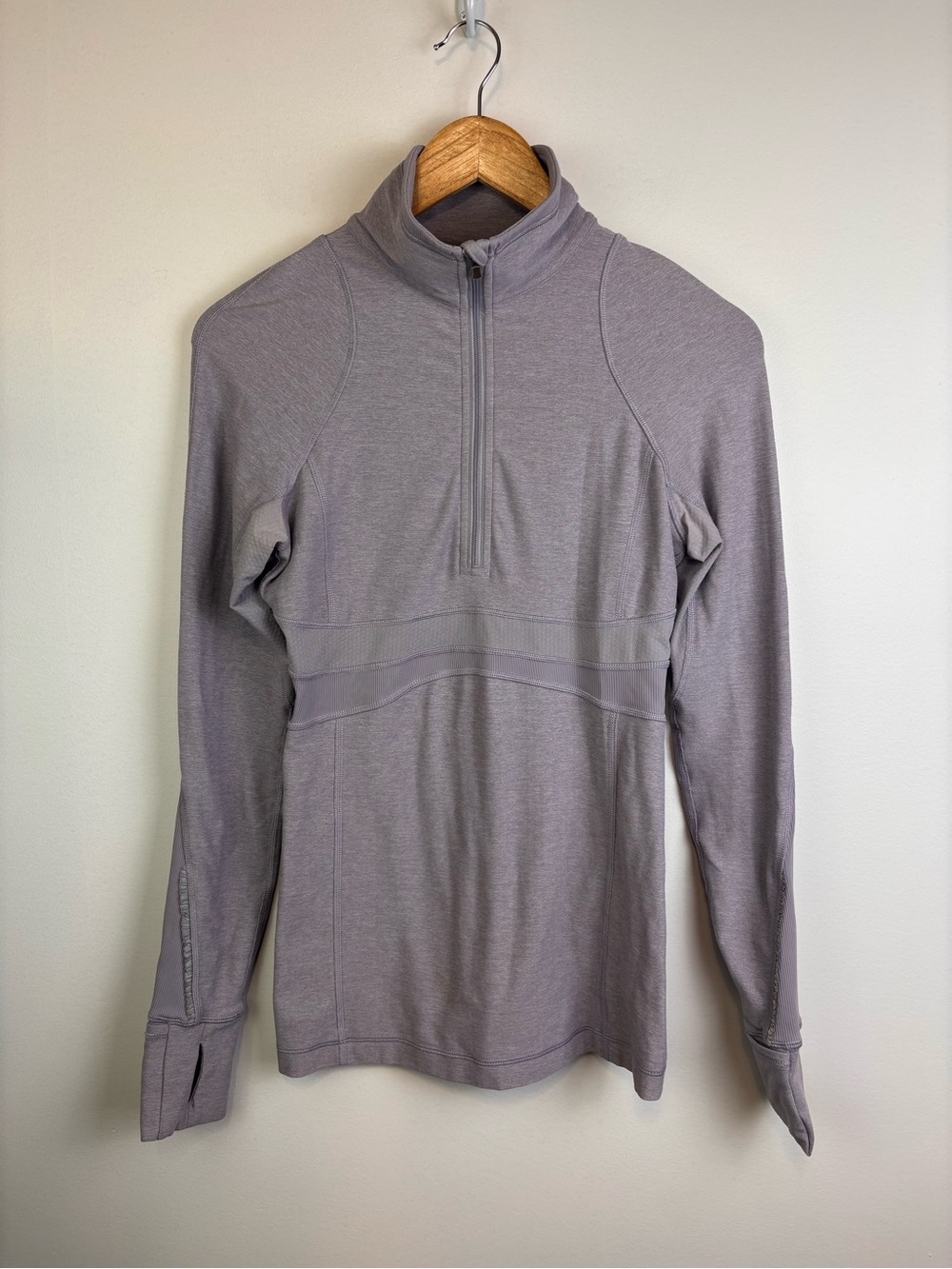 Lululemon Purple Long Sleeve Quarter Zip Active